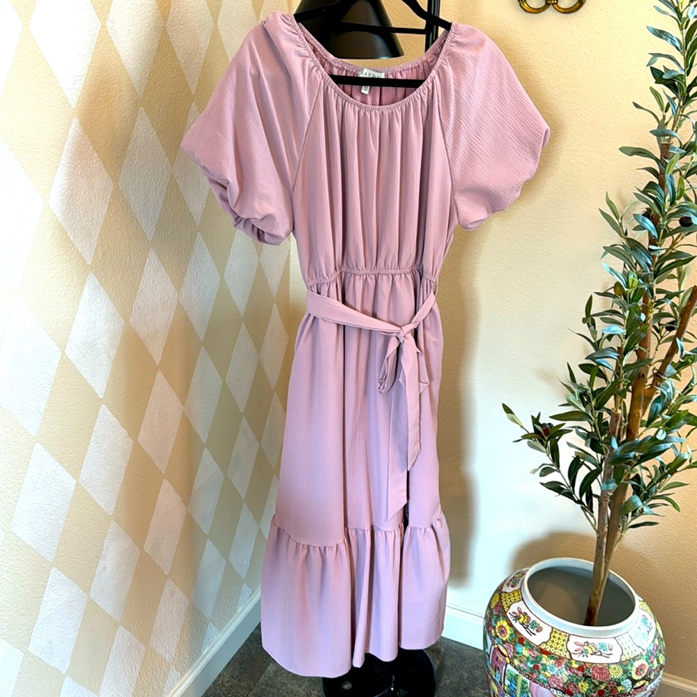 Lavender Midi Dress
